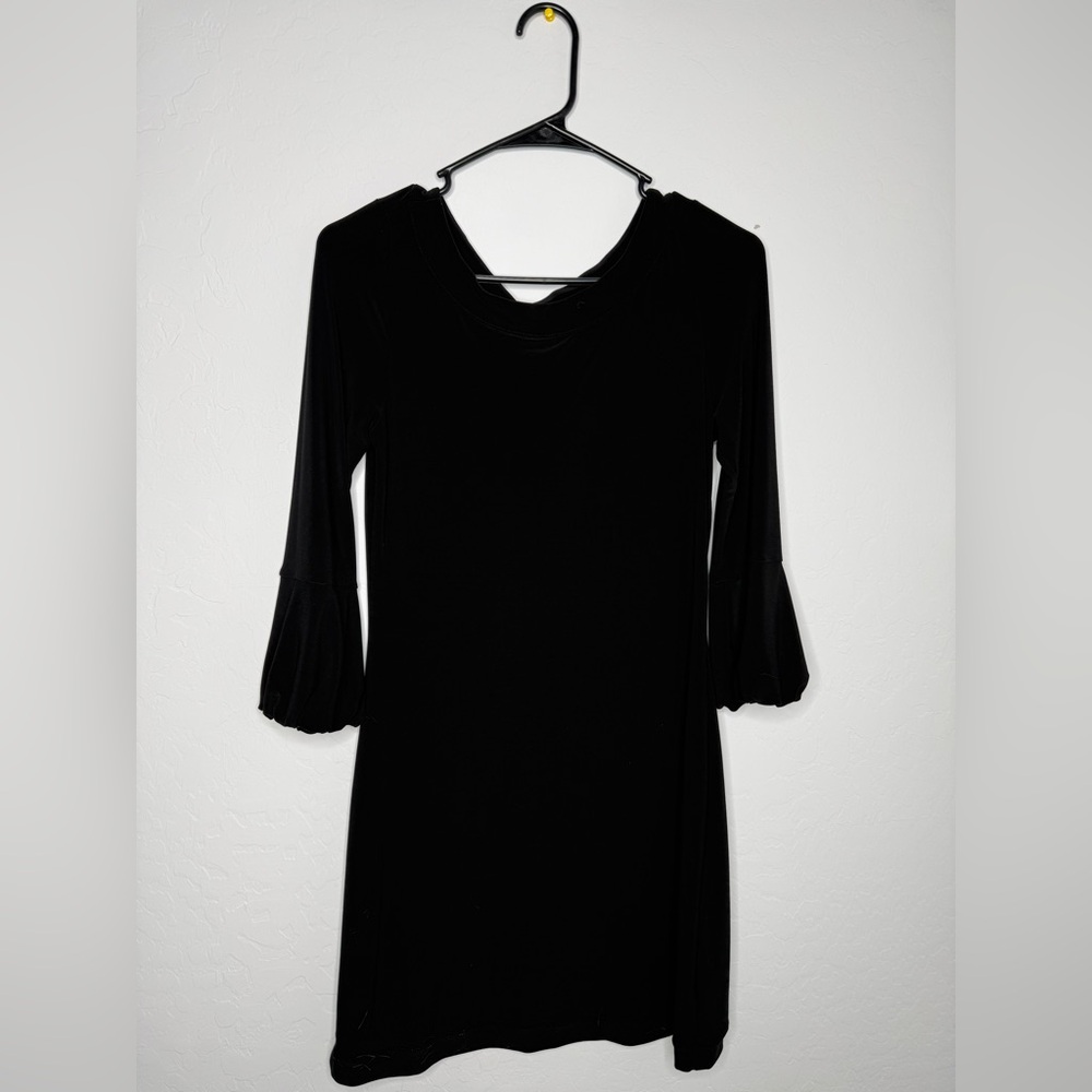 White House Black Market Black Long Sleeve Dress